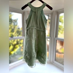 NWT 2000’s The Limited sage green dress